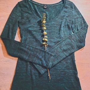 Teal Stretch long sleeve